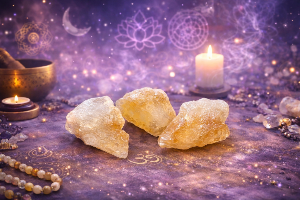 Citrine brute pierre du sagittaire