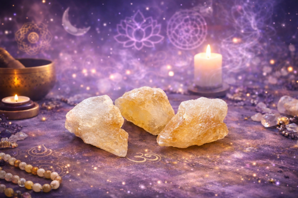 Citrine brute pierre du gémeaux en lithothérapie 