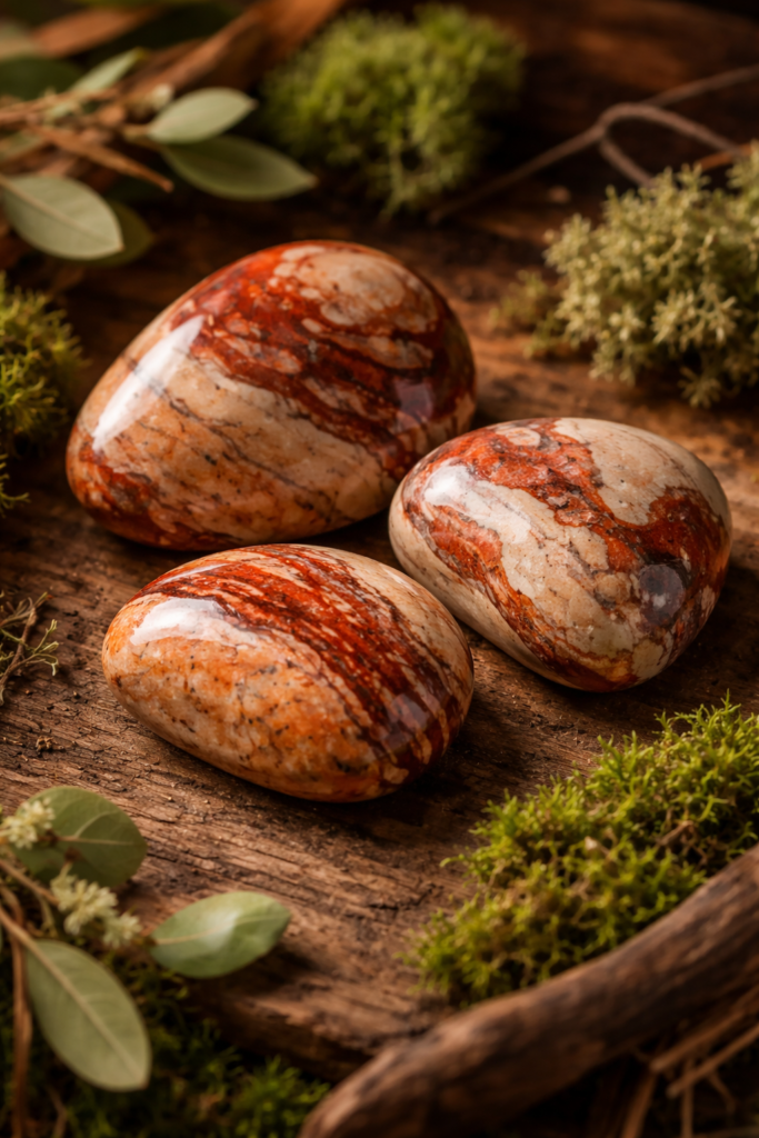 Jaspe pierre de la vierge en lithothérapie