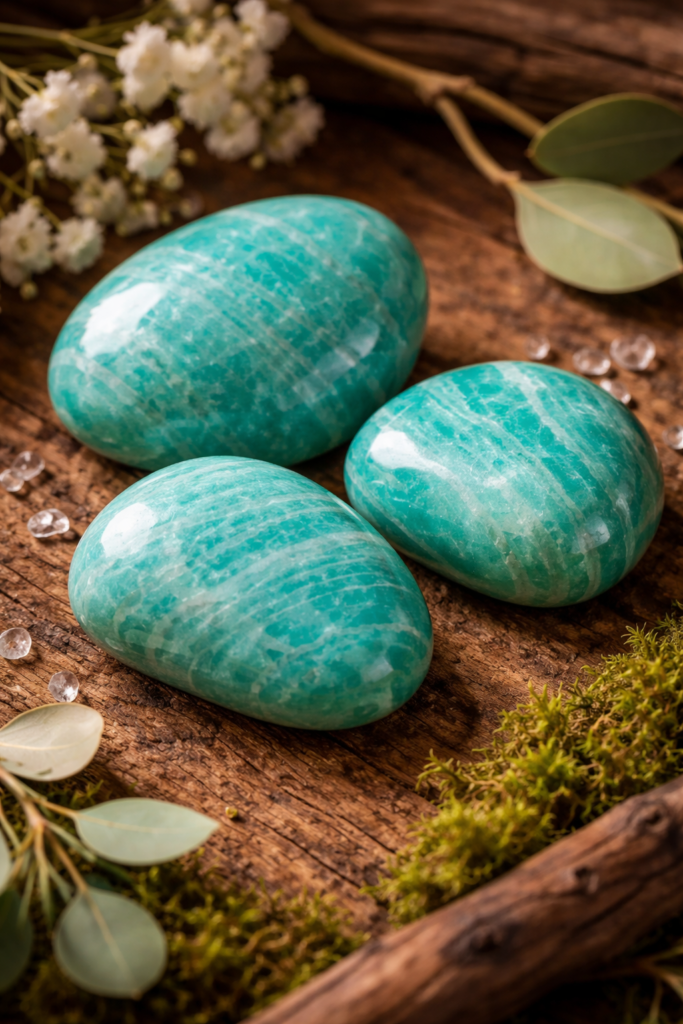 Amazonite pierre de la vierge en lithothérapie