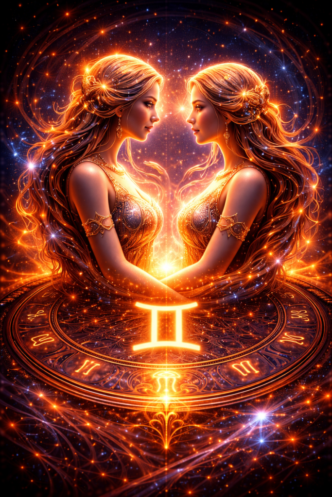 Signe astrologique des Gémeaux symbole astrologique